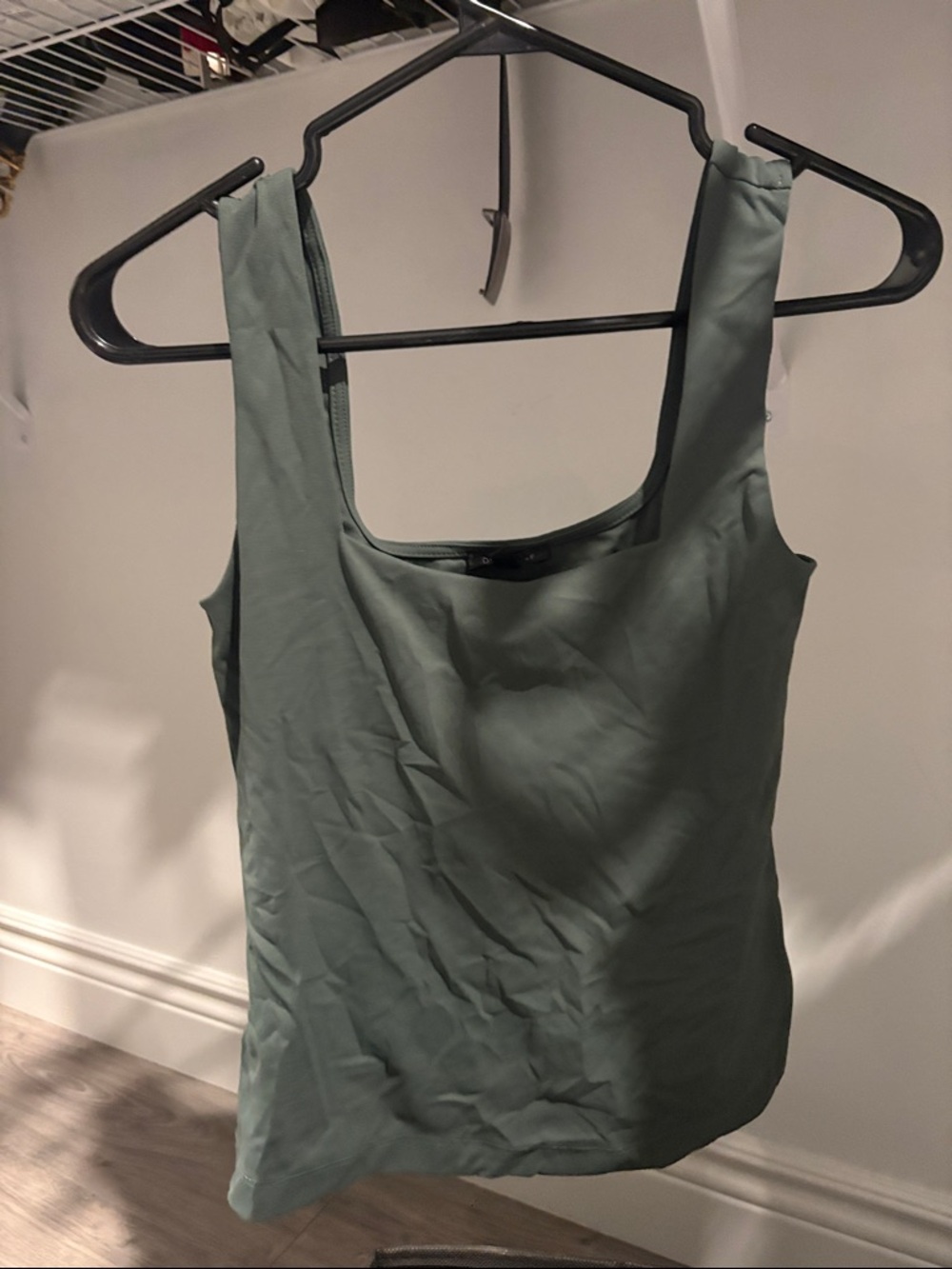 Dynamite Sage Green Square Neck Tank - Picture 1 of 1